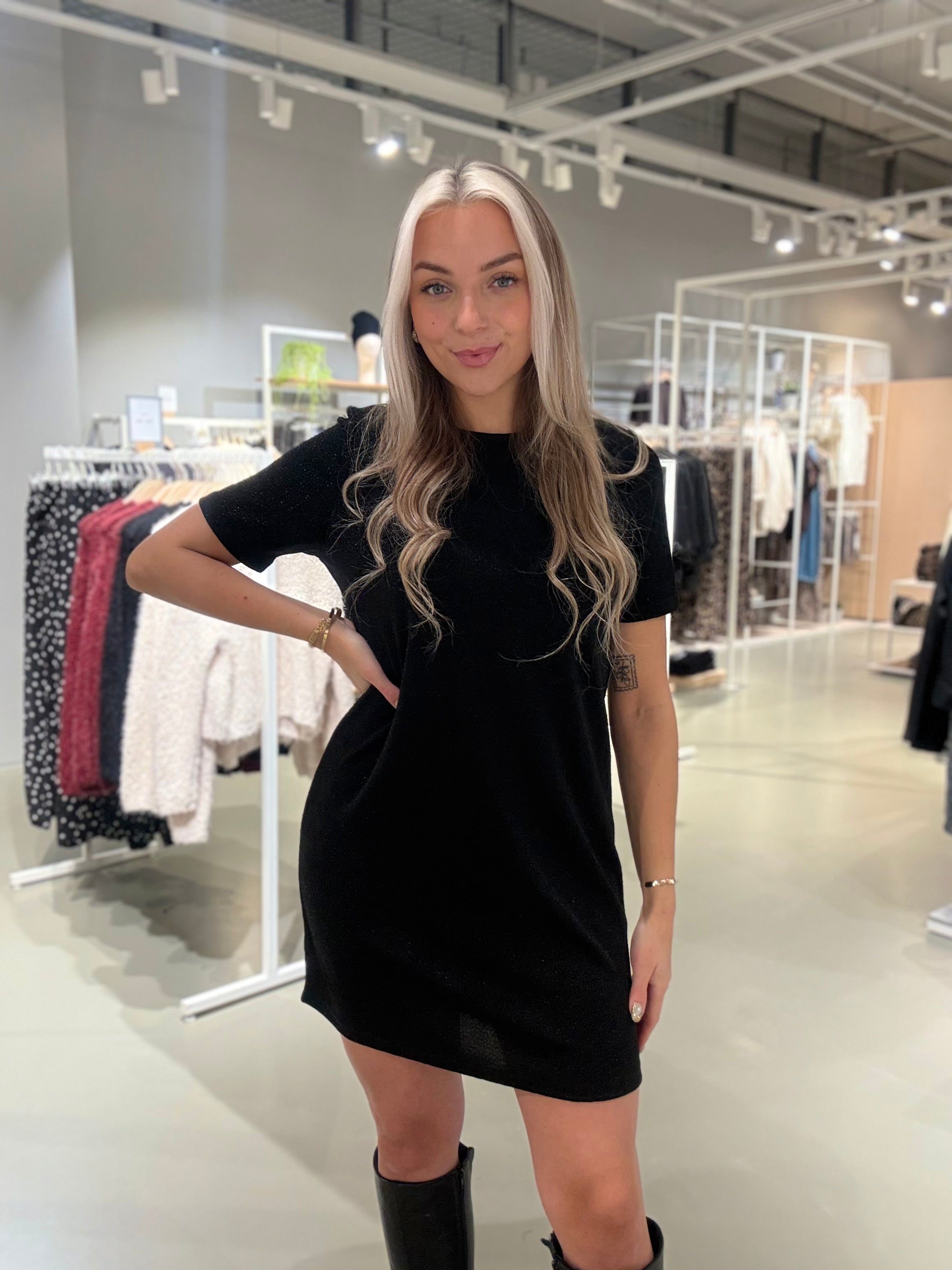 PCJINA Short Dress - Black